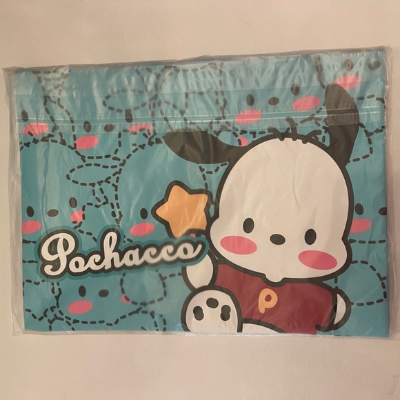 Pochacco Blue and White Zip Folder - Picture 2 of 3